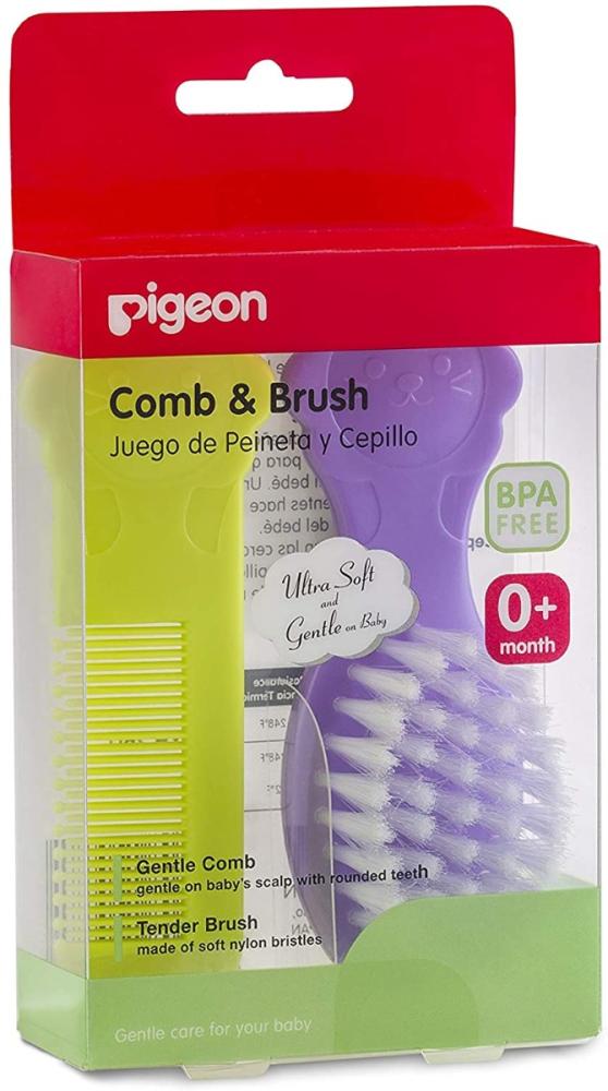 Buy Baby Hair Brush and Comb Ultra Soft Gentle Grooming Set Pigeon 1 Piece