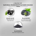 Permanent Hair Colour Cream Natural Black 2.0 Argan Oil Vatika 60ml