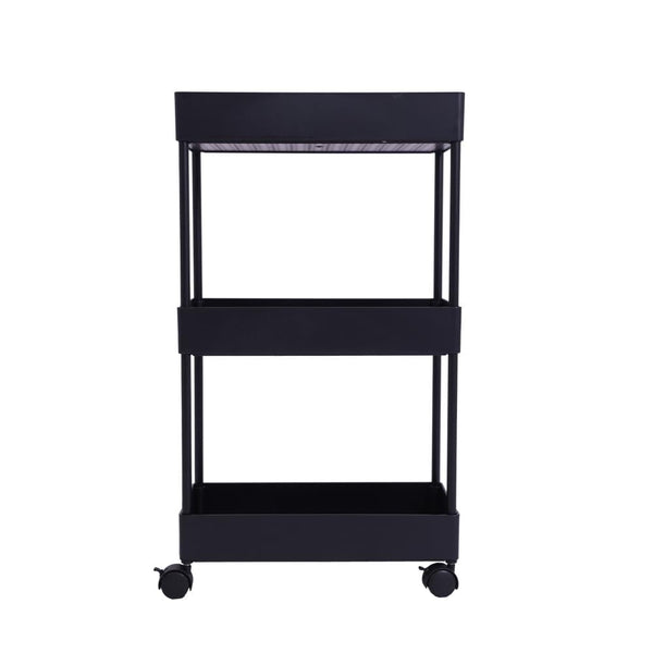 Salon System 3-Shelf Trolley MZT-0129 - Black