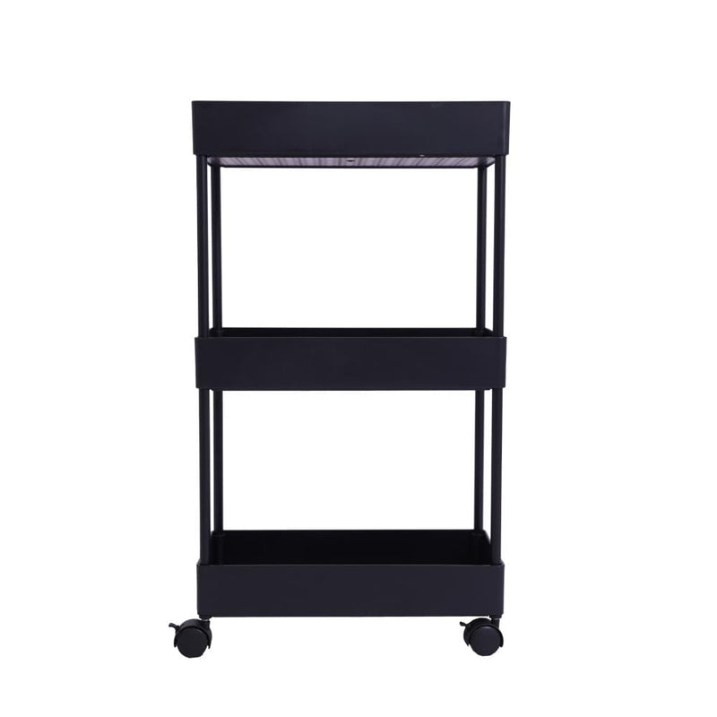 Salon System 3-Shelf Trolley MZT-0129 - Black