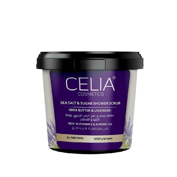 Celia Cosmetics Shea Butter and Lavender Foaming Sea Salt Scrub 700g