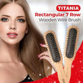 Best Hairbrush for Fine Hair Detangling Smoothing Cushioned Titania 1 Count