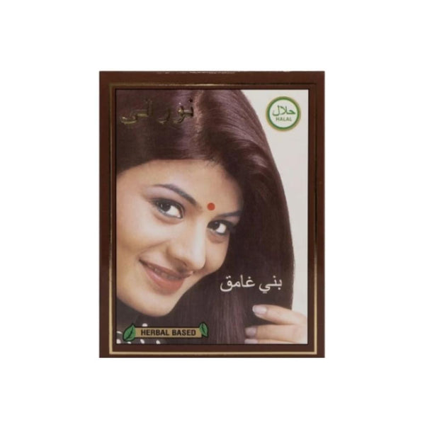 Noorani Dark Brown Henna Hair Dye Natural Gray Coverage