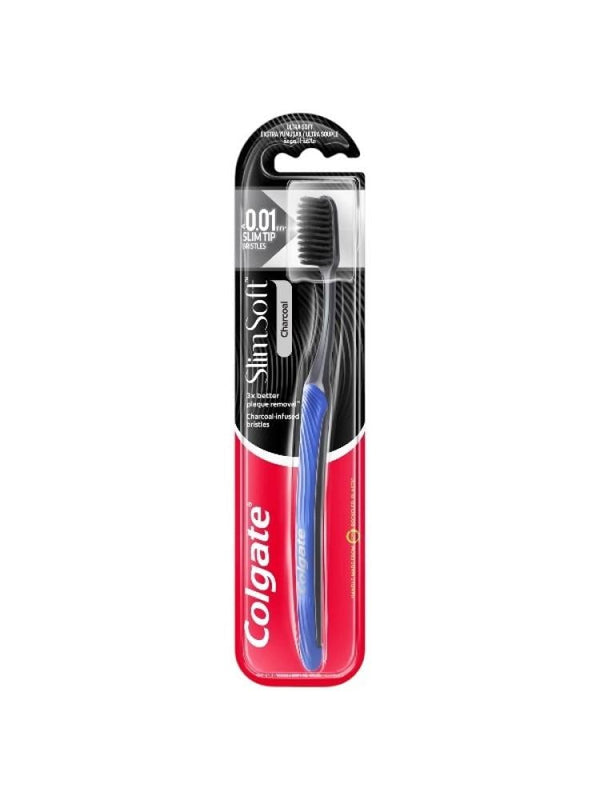 Colgate Slim Soft Charcoal Toothbrush - Assorted Colors