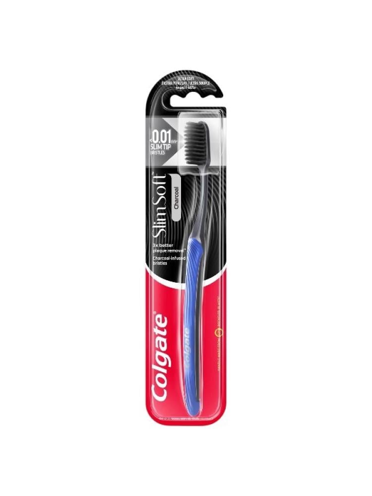 Colgate Slim Soft Charcoal Toothbrush - Assorted Colors