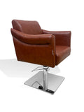 Salon System Premium Women's Cutting Chair Camel Silver Base