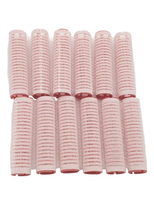 Salon System Plastic Hair Rollers - 12 Pack