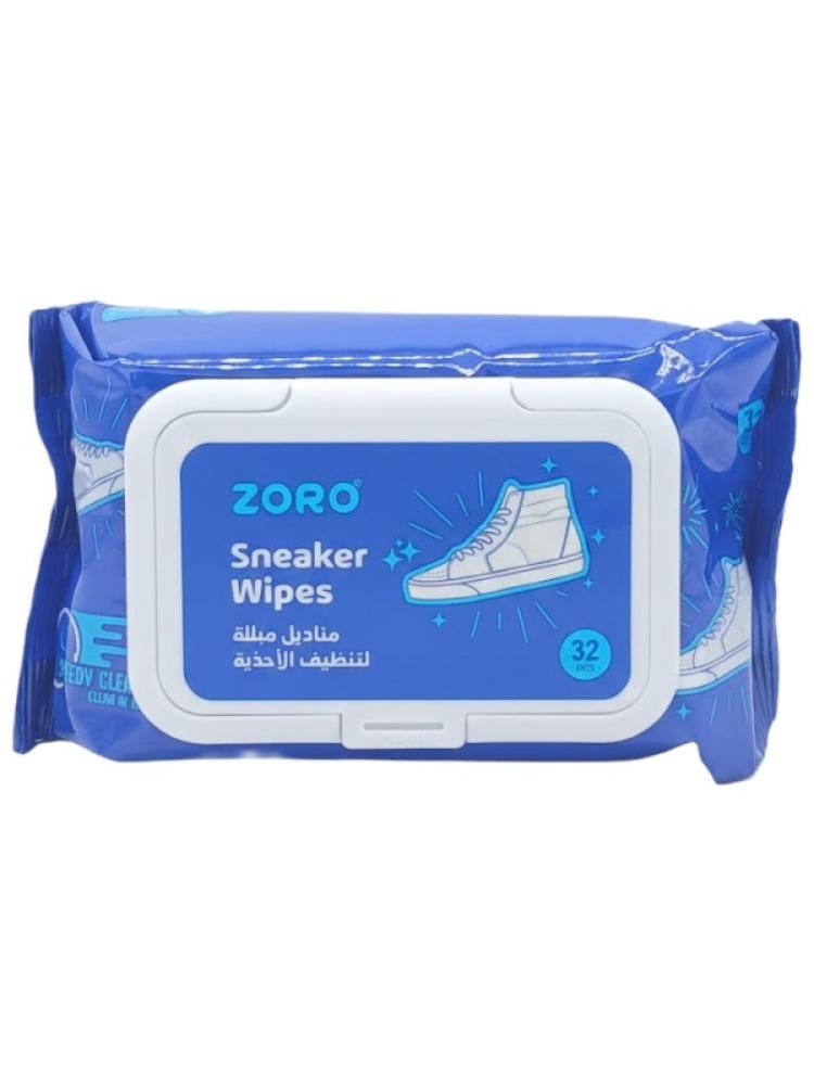 Zoro Shoe Cleaning Wipes - 32 Wipes - Leather & Fabric