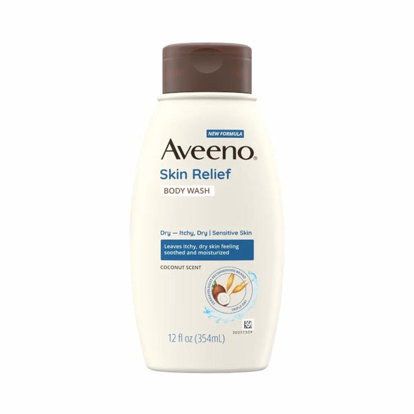 Aveeno Skin Relief Body Wash with Coconut Oil & Oat Extract for Dry Sensitive Skin, 354ml