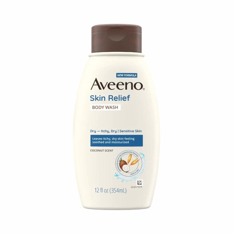 Aveeno Skin Relief Body Wash with Coconut Oil & Oat Extract for Dry Sensitive Skin, 354ml