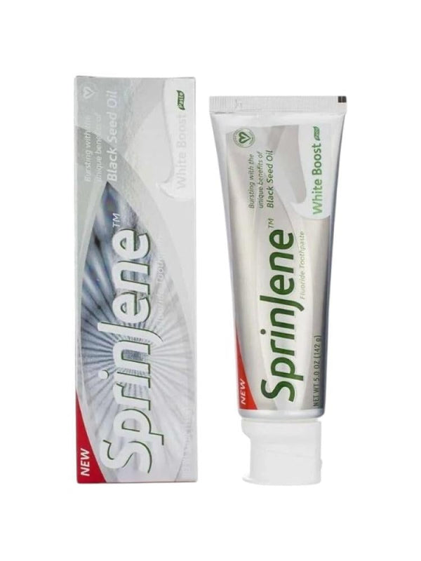 SprinJene Whitening Fluoride Toothpaste with Black Seed Oil 142g