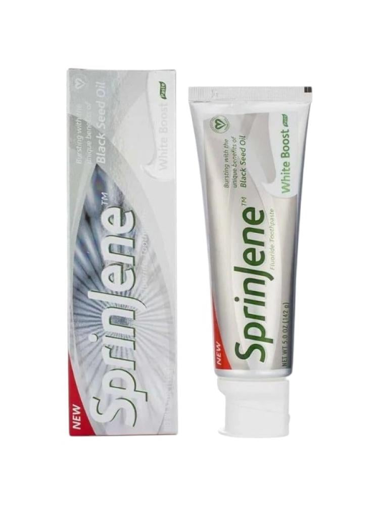 SprinJene Whitening Fluoride Toothpaste with Black Seed Oil 142g