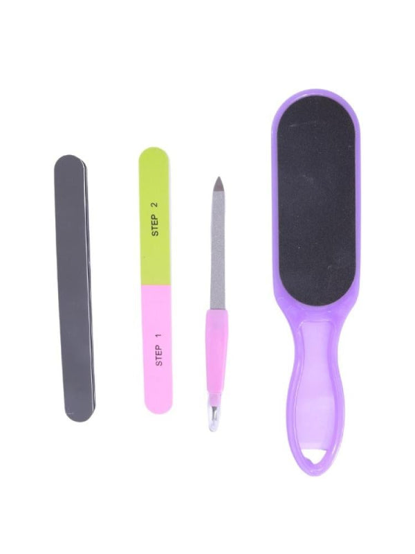 Salon System Pedicure Tool Set BK23-391 - Foot File, Nail Clippers