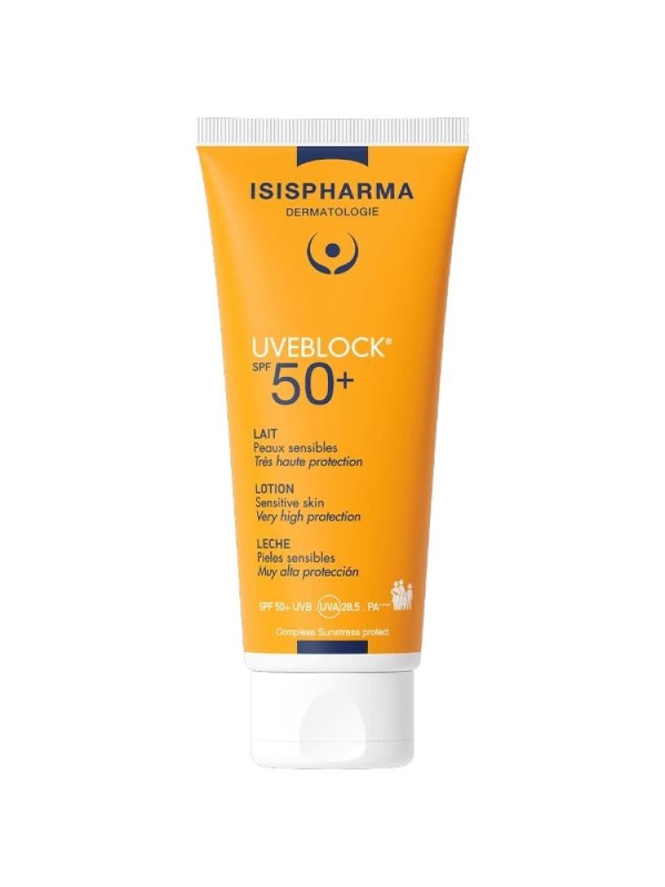 Isis Pharma Uveblock Lait SPF 50+ Sunscreen for Sensitive Skin - 100 ml