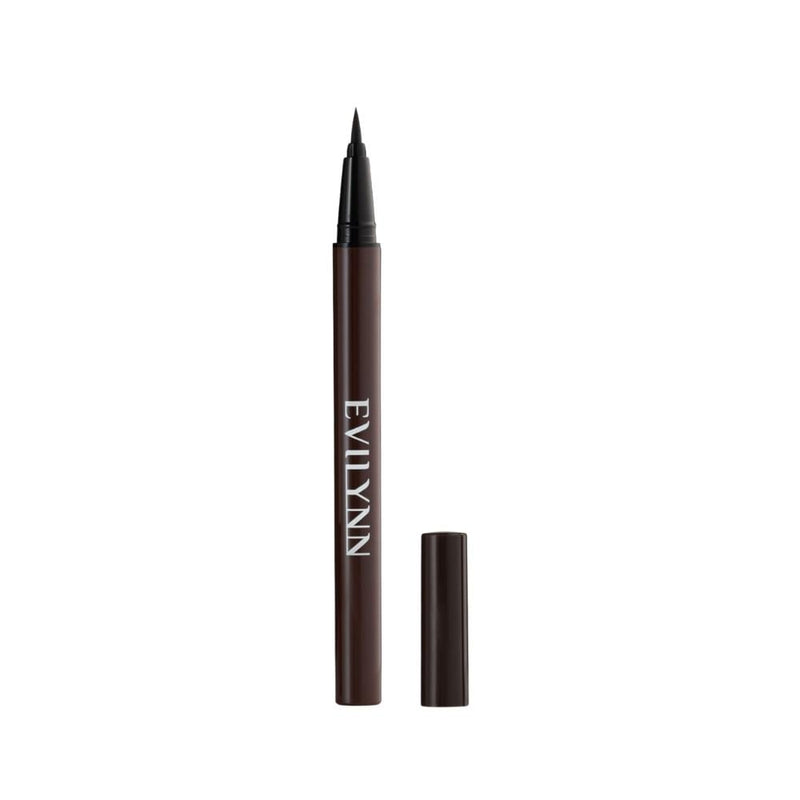 Brown Liquid Eyeliner Waterproof Long Lasting Matte Finish Eveline 5ml