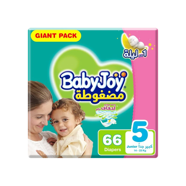 BabyJoy Compressed Diapers Size 5 14-25kg Top Rated 66 Pieces
