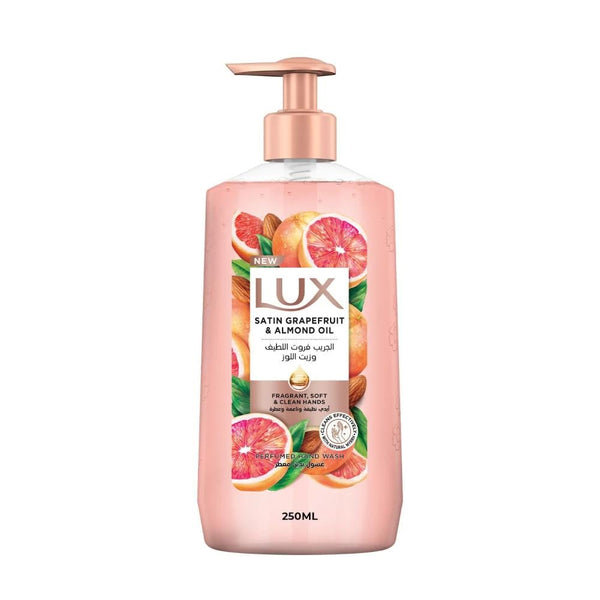 Buy Liquid Hand Wash Satin Grapefruit & Almond Oil Refreshing Lux 250ml