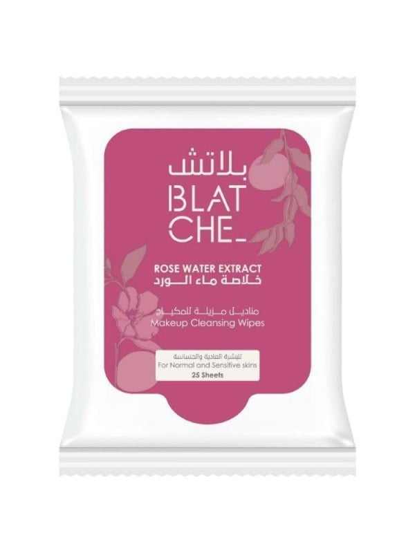 Rose Water Makeup Remover Wipes for Sensitive Skin Blatche 25 Wipes