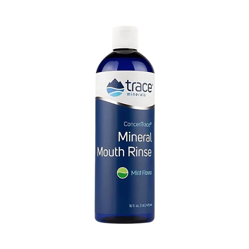 Mineral-Enriched Mouthwash Colloidal Silver Peppermint Trace Minerals 473ml