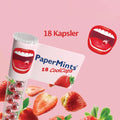 Papermints Strawberry Breath Freshener, Sugar-Free, 18 Count