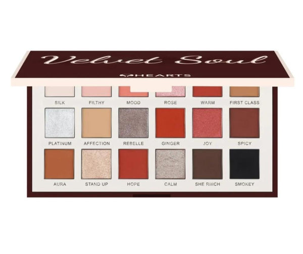 Best Matte Eyeshadow Palette 18 Colours Velvet Soul HEARTS 18pc