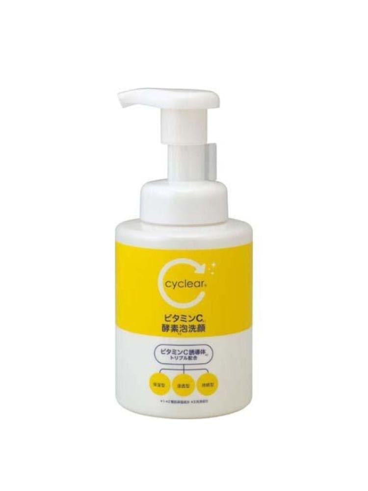 Kumano Yushi Cyclear Foaming Face Wash with Vitamin C & Enzyme - 300ml