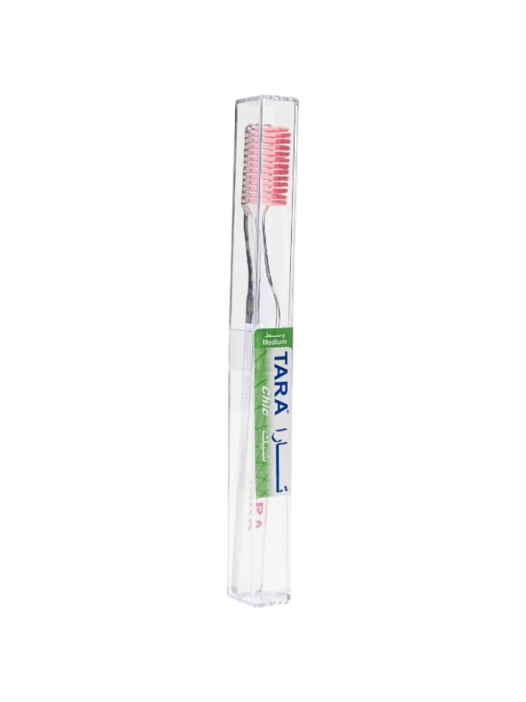 Tara Chic Medium Toothbrush with Medium Bristles, Assorted Colors