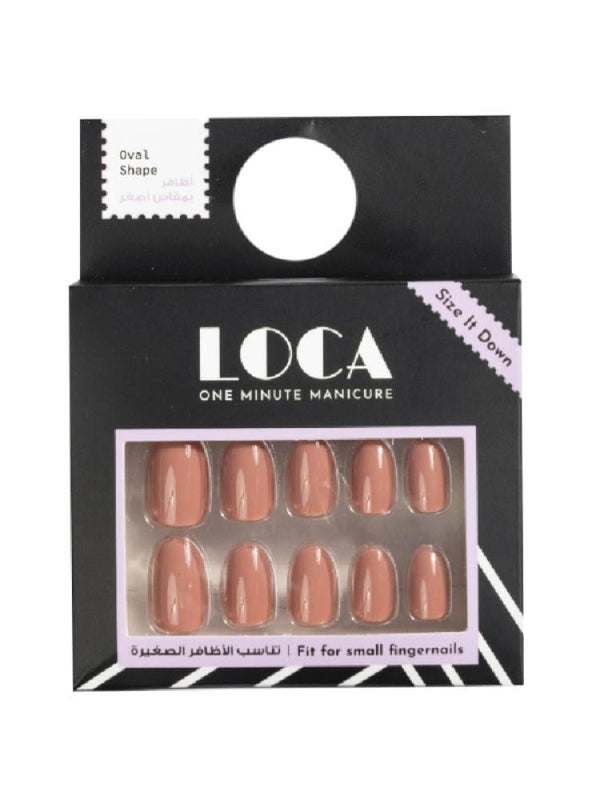 Best Artificial Nails Short Oval Nude Self-Adhesive Luca 24pcs