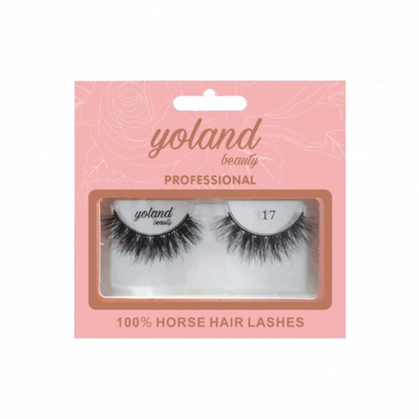 Yolande Beauty Natural Hair Eyelashes No. 17 Reusable