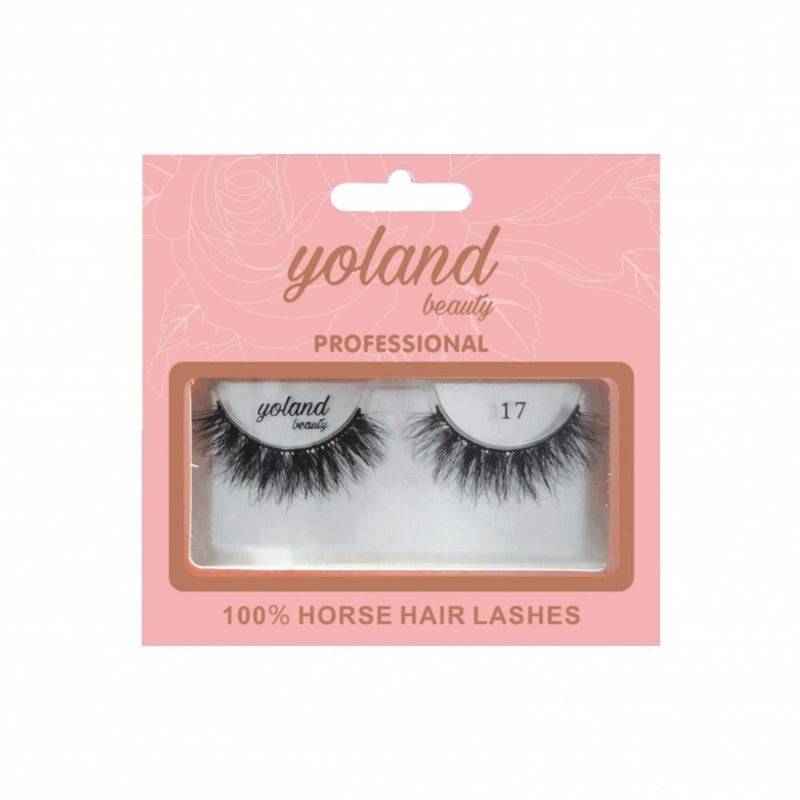 Yolande Beauty Natural Hair Eyelashes No. 17 Reusable