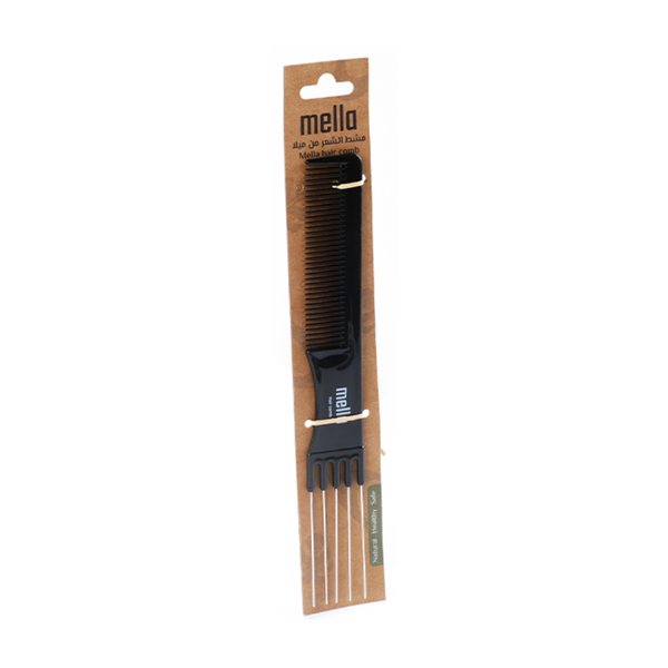 Mella Professional Hair Styling Comb 8220A Black for All Hair Types