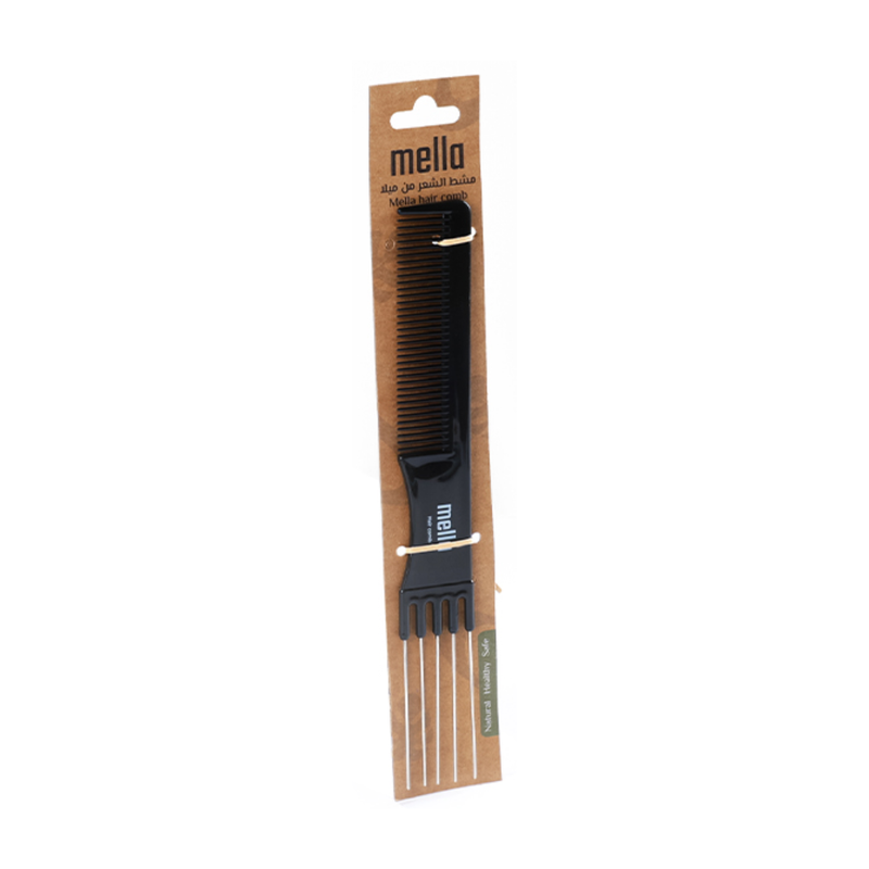 Mella Professional Hair Styling Comb 8220A Black for All Hair Types
