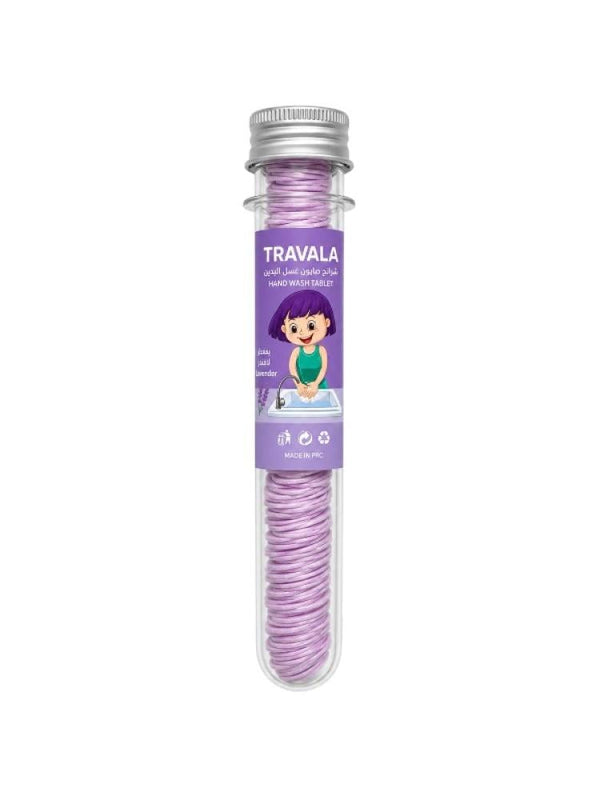 Hand Wash Tablets Lavender Scent Travel Soap Travala 50g