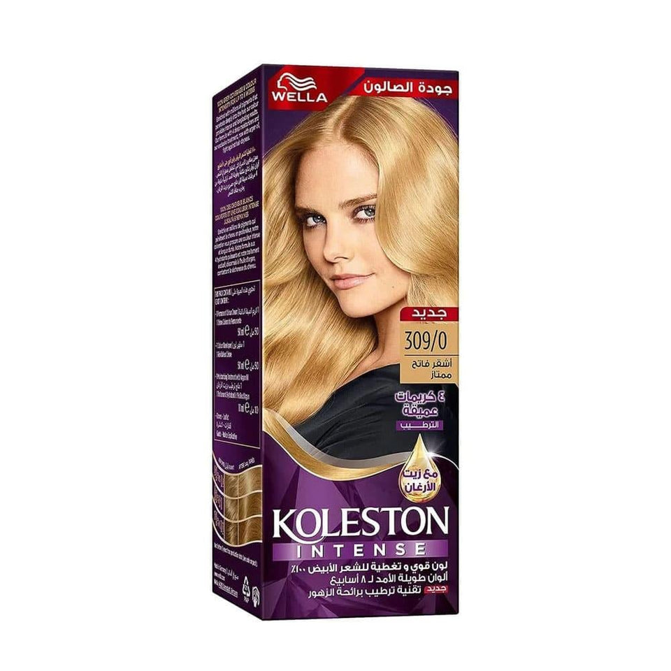 Wella Koleston Intense Hair Color Very Light Blonde Long-Lasting Coverage 309/0
