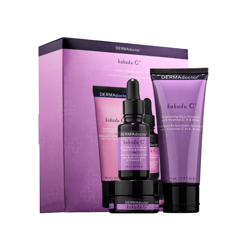 Dermadoctor Kakadu C Radiance Brightening Skincare Set, Vitamin C, 3-Piece