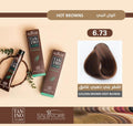 Dark Brown Hair Dye 6.73 Golden Blonde Permanent Gray Coverage Salvatore 60g