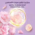Fragrance Free Body Wash Soft Rose Hydrating Gel Lux 250ml + Loofah