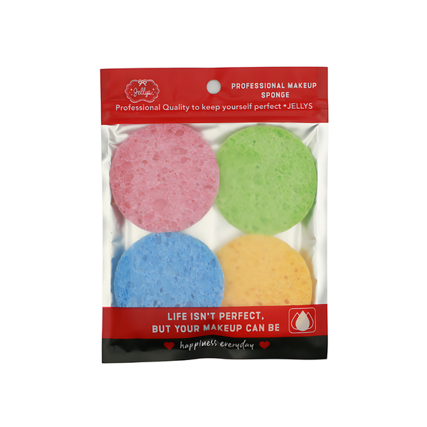 Jellys Makeup Sponges, Foundation & Concealer Applicators, 4 Piece Set