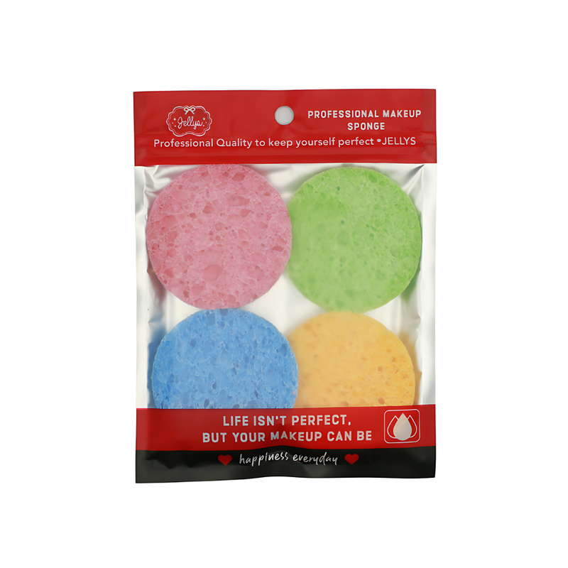 Jellys Makeup Sponges, Foundation & Concealer Applicators, 4 Piece Set