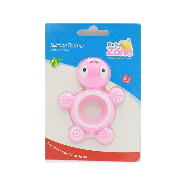 Baby Zone Silicone Turtle Teether BPA-Free Sensory Toy Gum Relief