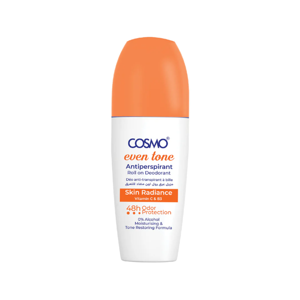 Cosmo Skin Radiance Roll-On Deodorant, Alcohol-Free, 48-Hour Protection, 50ml