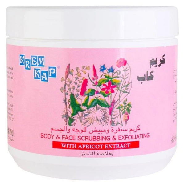 Apricot Face and Body Scrub Exfoliating Skincare Krem Kap 500g