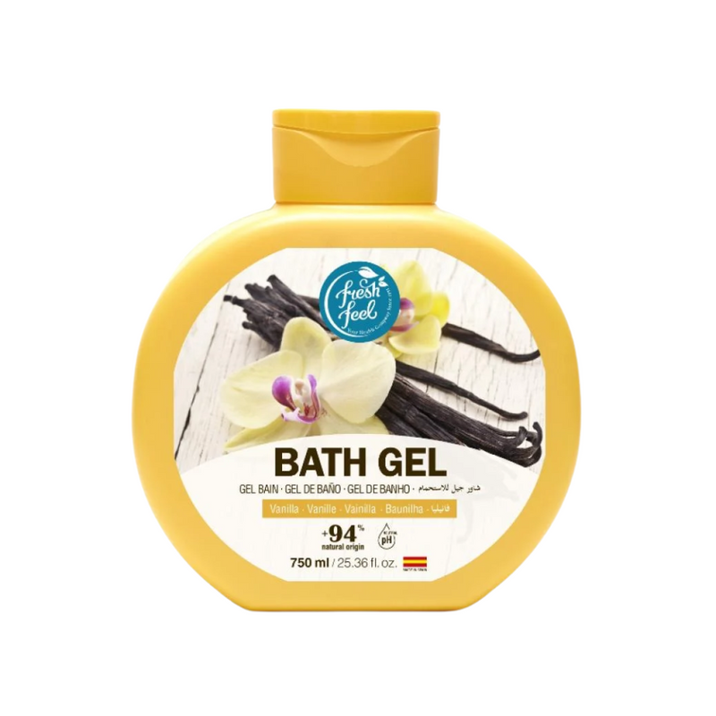 Shower Gel Vanilla Extract Hydrating Body Wash Freshville 750ml