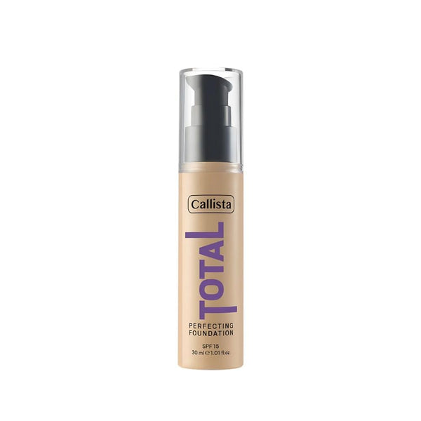 Callista Total Perfecting Foundation, 240 Honey Beige, SPF 15, Matte Finish