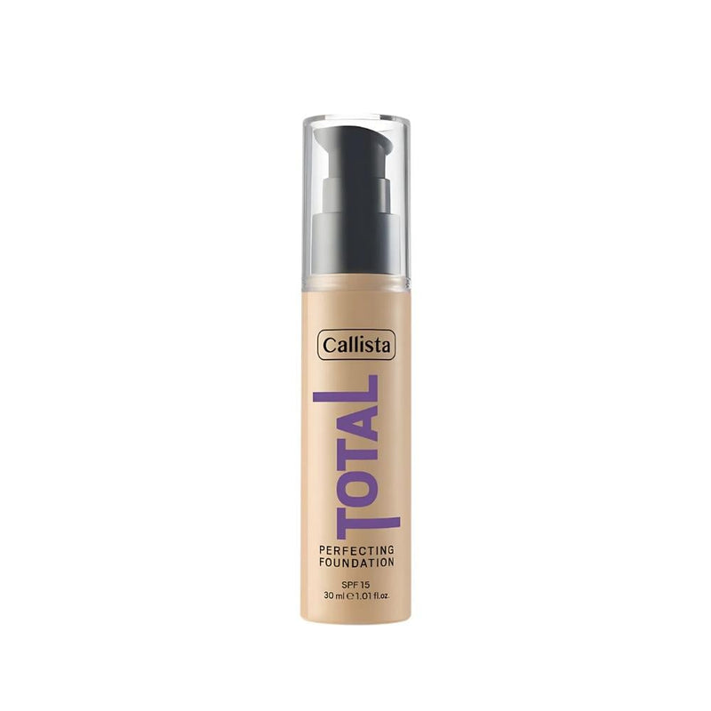 Callista Total Perfecting Foundation, 240 Honey Beige, SPF 15, Matte Finish
