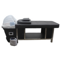 Salon System C237 Massage Bed with Integrated Shampoo Basin - Black