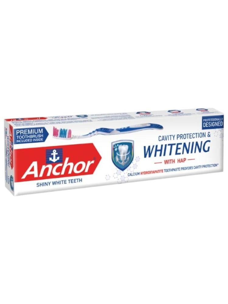 Anchor Toothpaste Teeth Whitening Hydroxyapatite 150g + Toothbrush