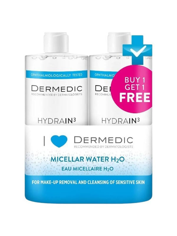 Dermedic Micellar Water H2O Cleanser and Makeup Remover - 1000ml