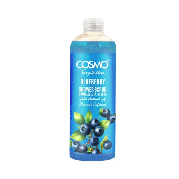 Exfoliating Shower Gel Blueberry Extract Deep Cleansing Soft Skin Cosmo 1000ml