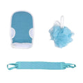 Loofah Bath Sponge Multi-Use Exfoliating Set Nano Rose 3 Pieces